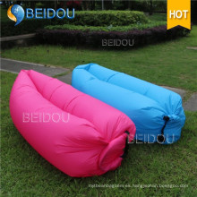 Venta al por mayor de fábrica al aire libre DIY inflable durmiendo perezoso bolsa de aire Lounger Sofá silla